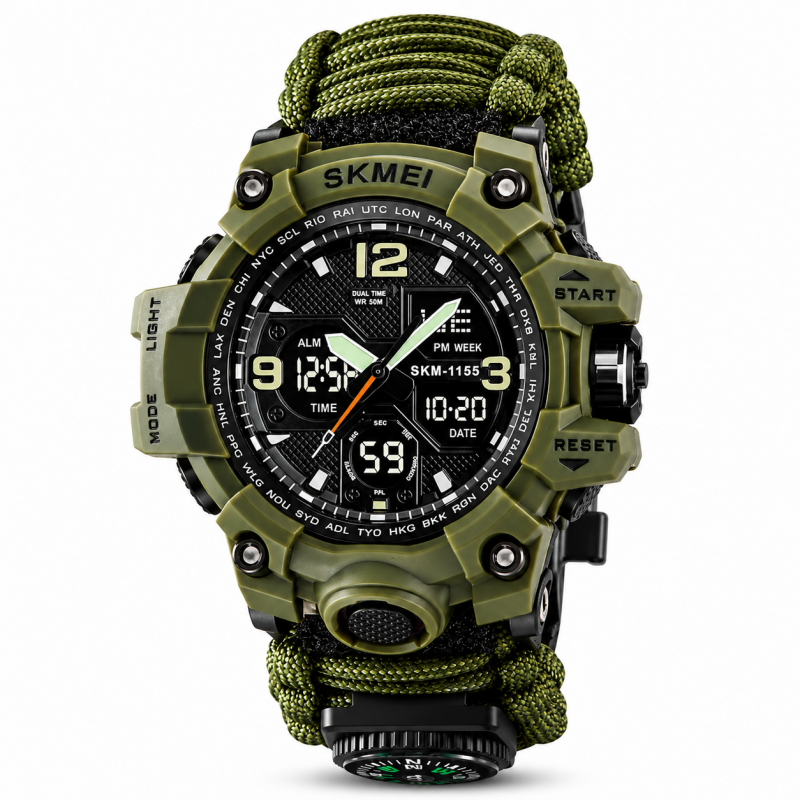 Годинник Skmei 1155BNAG Army Green, фото 1