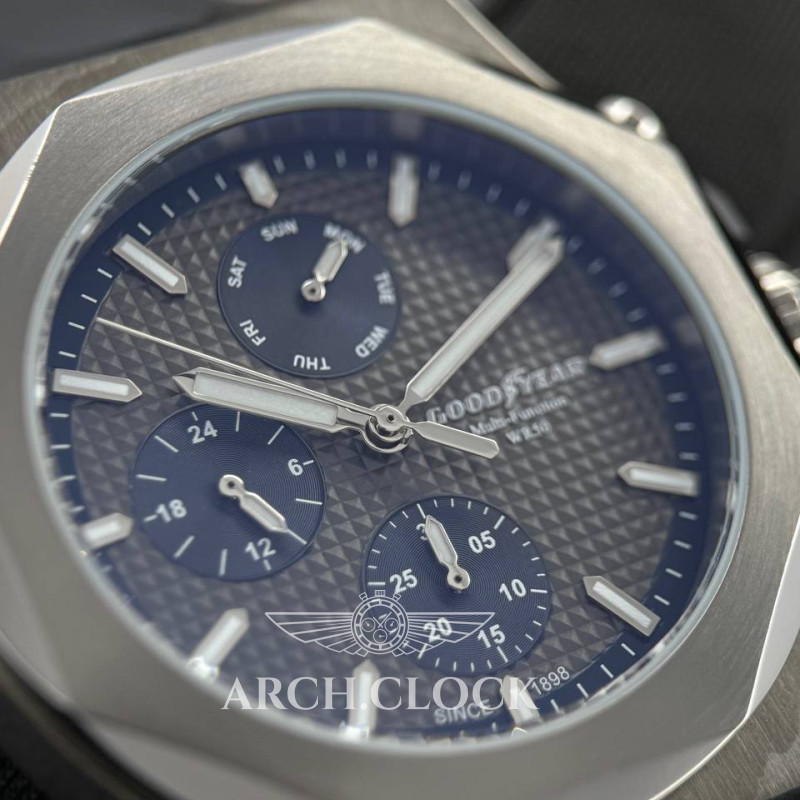 Годинник Goodyear Chrono Apex Noir Silver-Black, фото 9