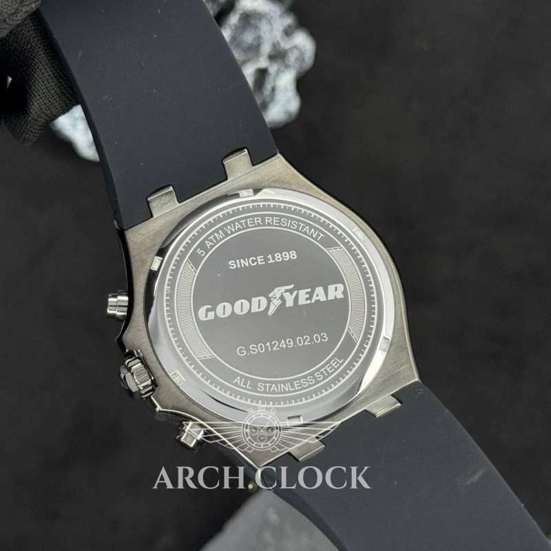 Годинник Goodyear Chrono Apex Noir Silver-Black, фото 5