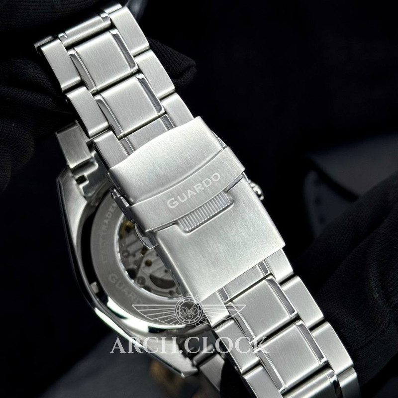 Годинник GUARDO Eclipse Skeleton Prestige White, фото 6