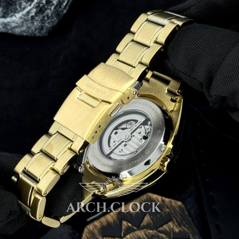 Часы GUARDO Eclipse Skeleton Prestige Gold, фото 3