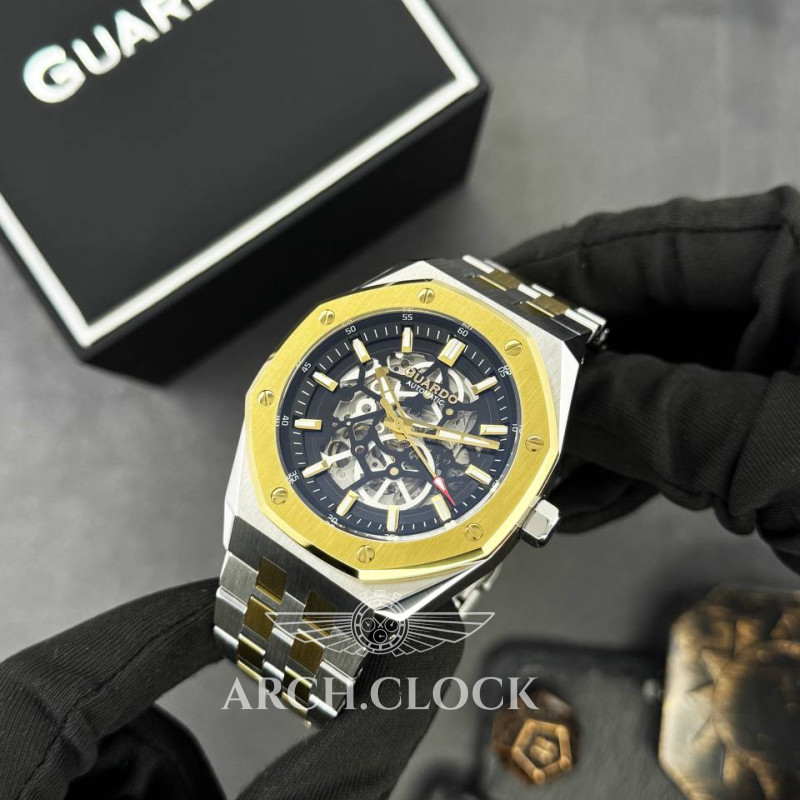 Годинник GUARDO Royal Octane Skeleton Gold, фото 2