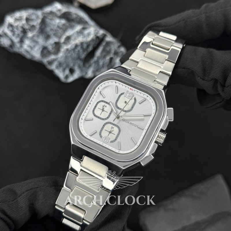 Годинник GUARDO Majestic Steel White, фото 3