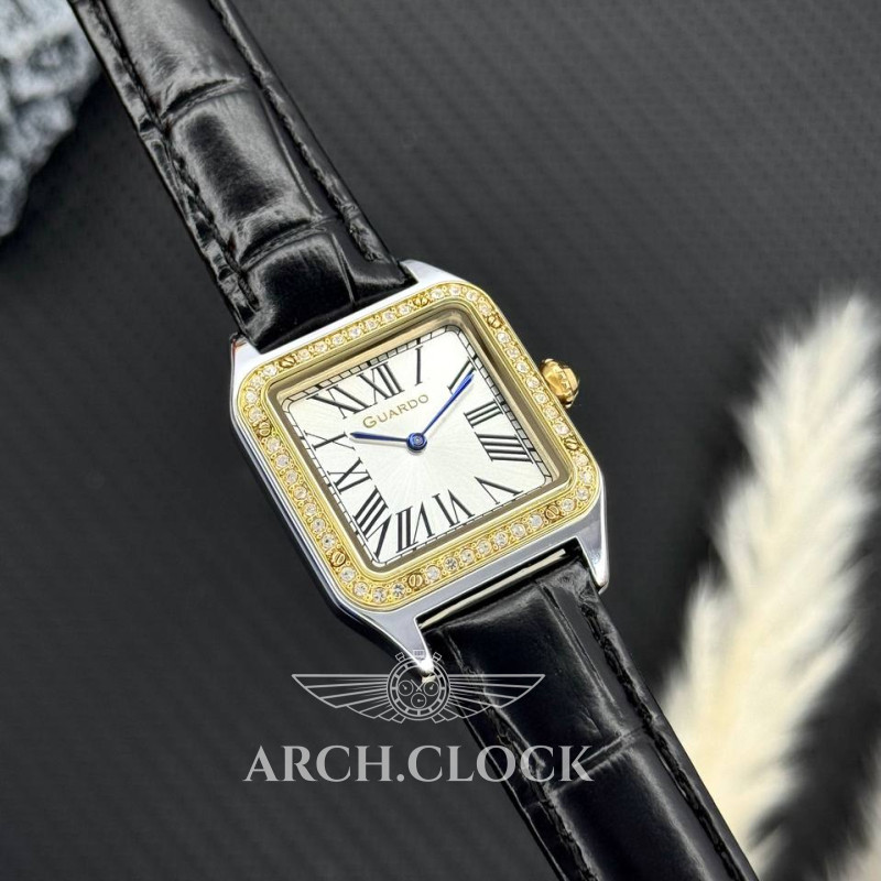 Годинник Guardo Special Edition Silver-Gold-White, фото 8