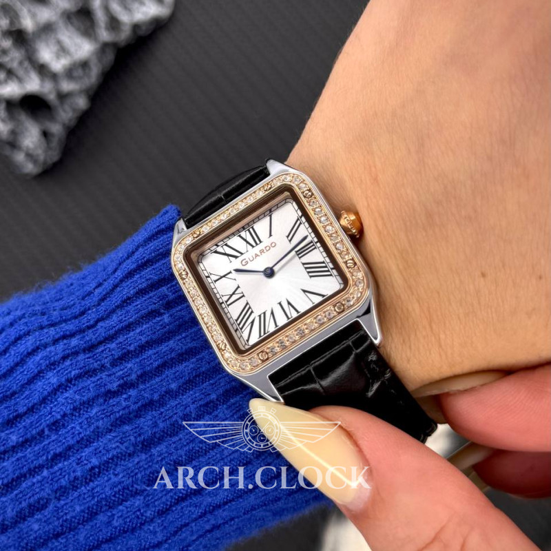 Годинник Guardo Special Edition Silver-Pink-White, фото 2