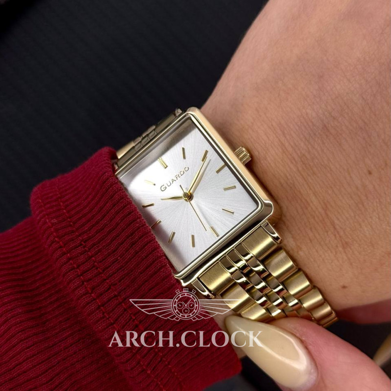 Годинник GUARDO Royal Recto Gold, фото 9