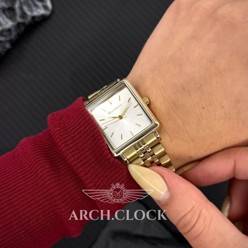 Годинник GUARDO Royal Recto Gold, фото 4