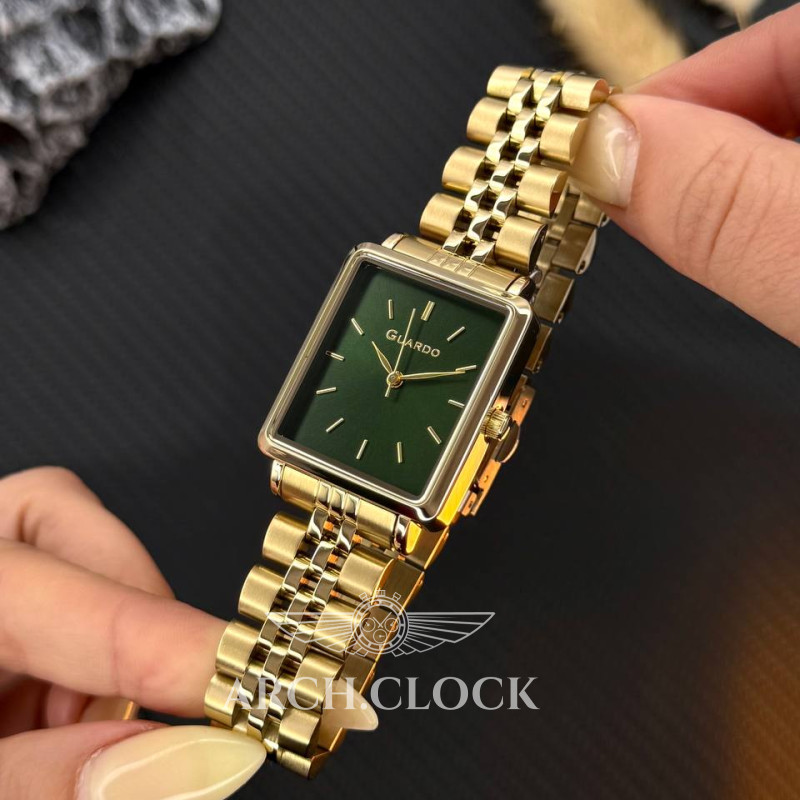 Годинник GUARDO Royal Recto Green, фото 4