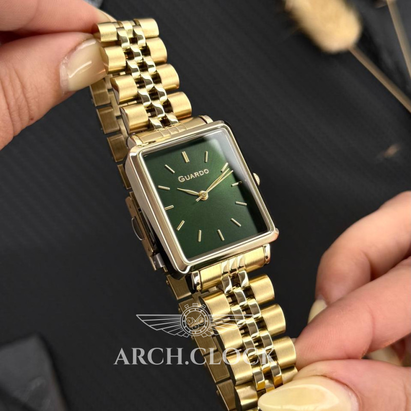 Годинник GUARDO Royal Recto Green, фото 7