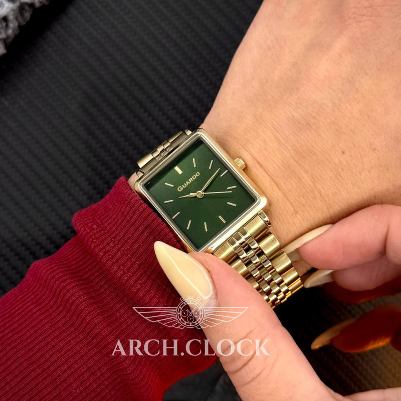 Годинник GUARDO Royal Recto Green, фото 11