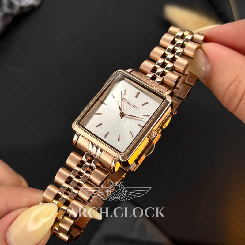 Годинник GUARDO Royal Recto Rose, фото 3