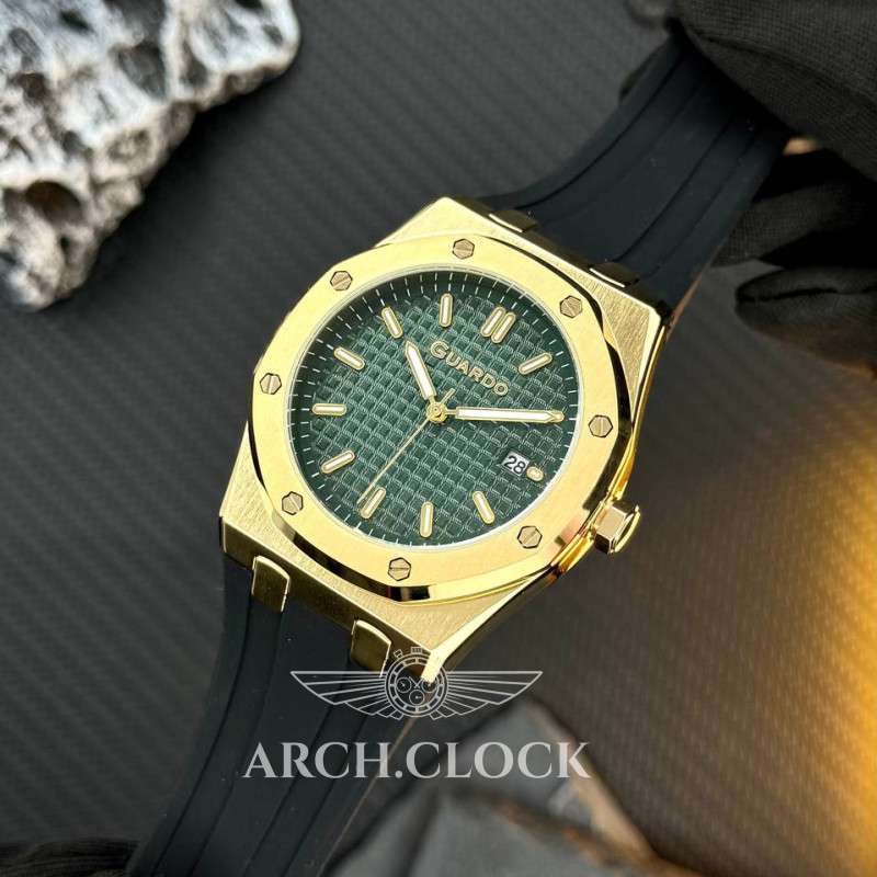 Годинник GUARDO Axiom Noir Sport Green, фото 2