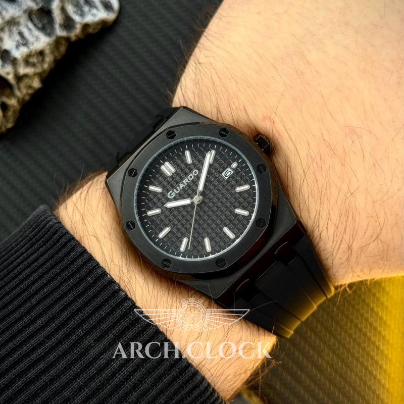 Годинник GUARDO Axiom Noir Sport Black, фото 6