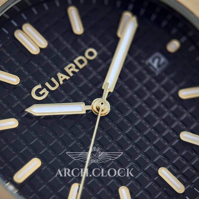 Годинник GUARDO Axiom Noir Sport Gold, фото 3