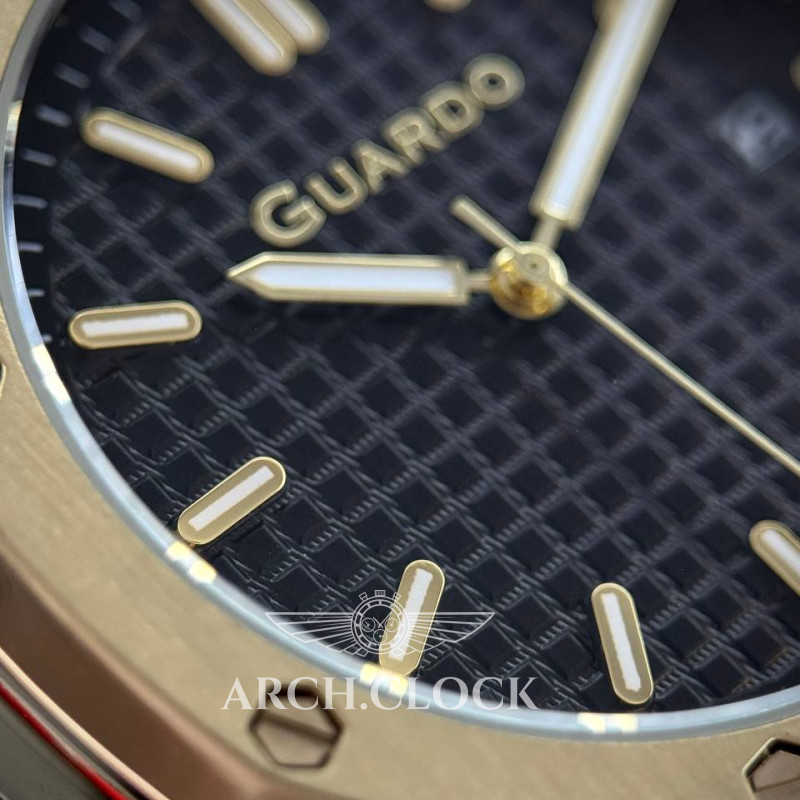 Годинник GUARDO Axiom Noir Sport Gold, фото 5