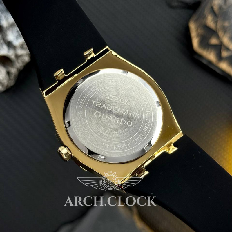 Годинник GUARDO Axiom Noir Sport Gold, фото 7