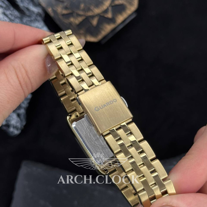 Годинник GUARDO Gold Rectangulaire Steel, фото 9