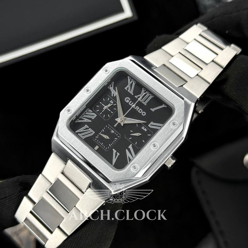 Годинник GUARDO Noir Regent Steel, фото 4
