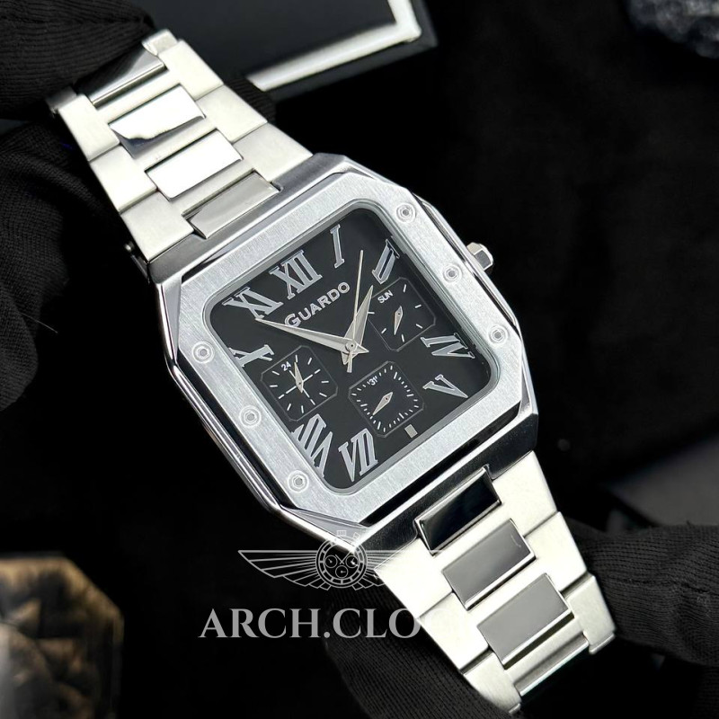 Годинник GUARDO Noir Regent Steel, фото 8