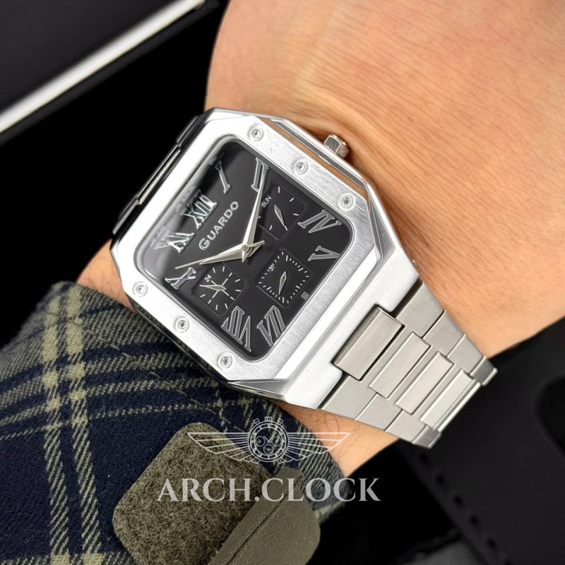 Годинник GUARDO Noir Regent Steel, фото 2