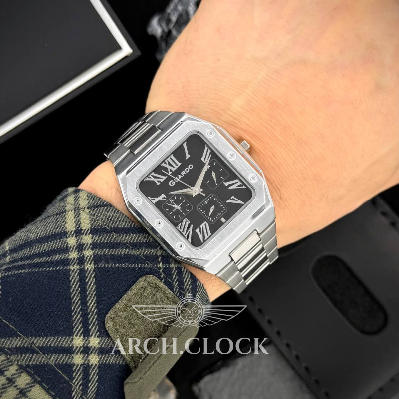 Годинник GUARDO Noir Regent Steel, фото 7