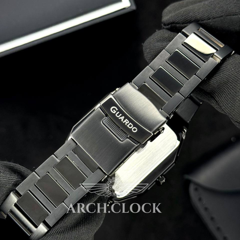 Годинник GUARDO Noir Regent Steel Black, фото 4