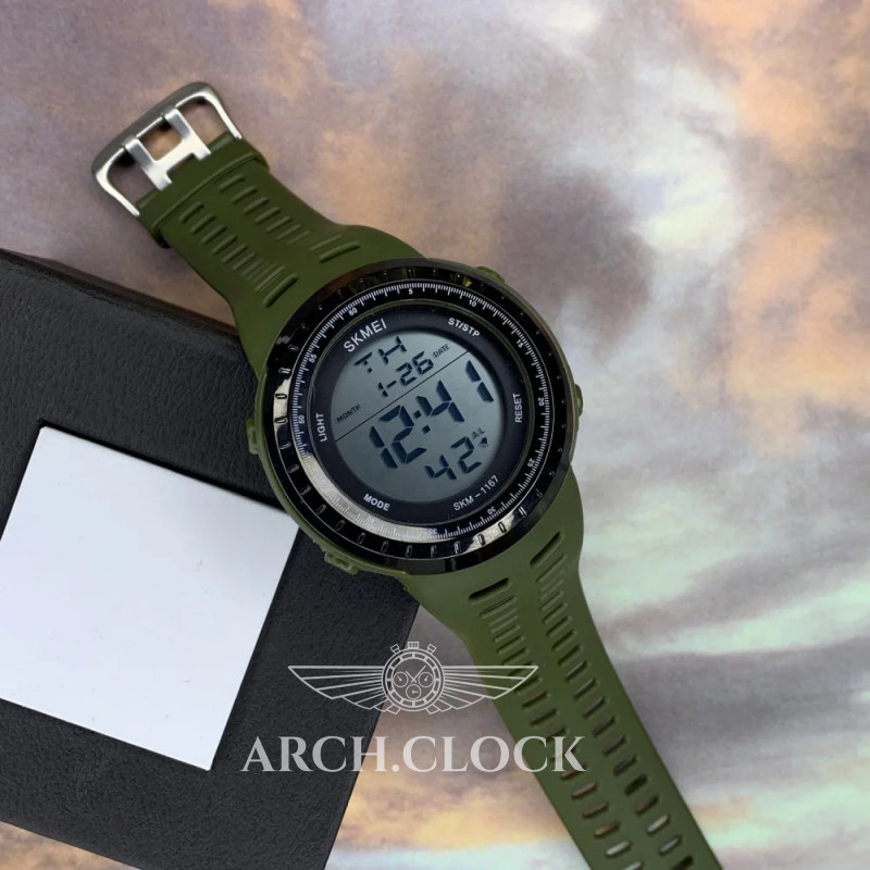 Годинник Skmei 1167AG Army Green, фото 5