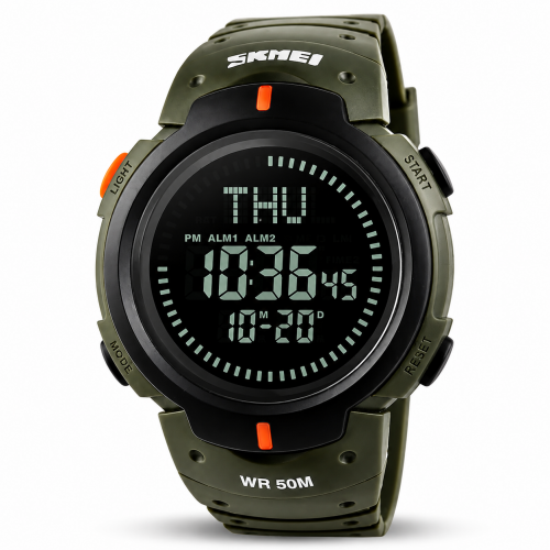 Skmei 1231AG Military Smart Watch + Compass