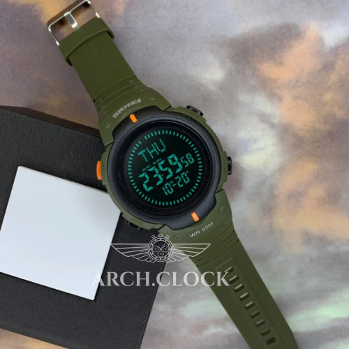 Skmei 1231AG Military Smart Watch + Compass