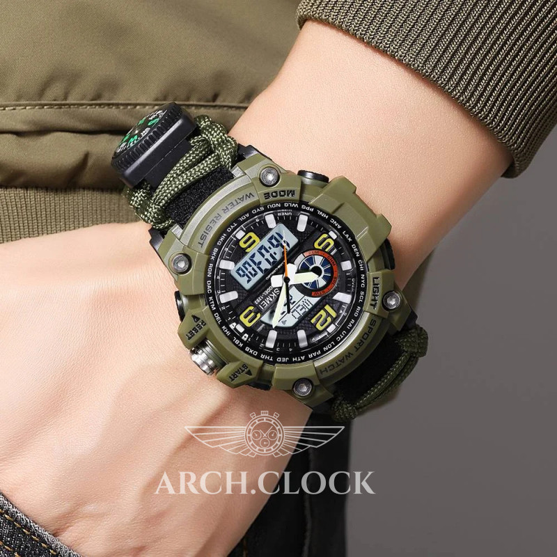 Часы Skmei 1283NAG Army Green, фото 2