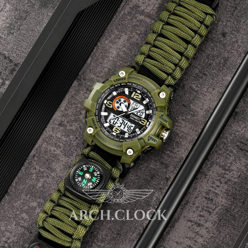 Часы Skmei 1283NAG Army Green, фото 3