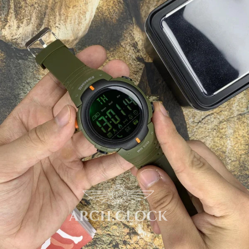Часы Skmei 1301AG army green Smart Watch, фото 4