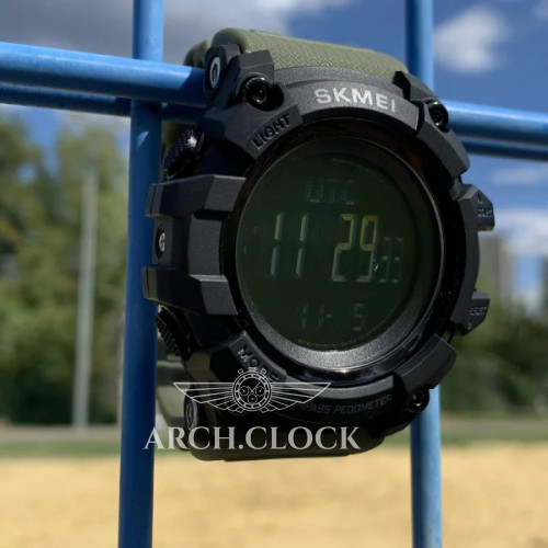 Skmei 1356AG Army Green + Compass