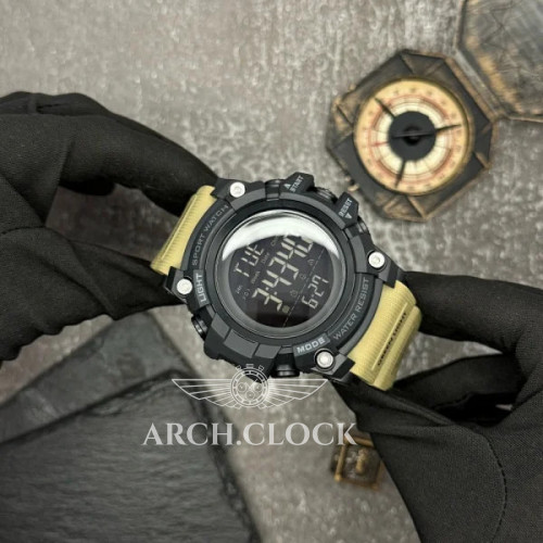 Skmei 1384 Black-Khaki Wrisband