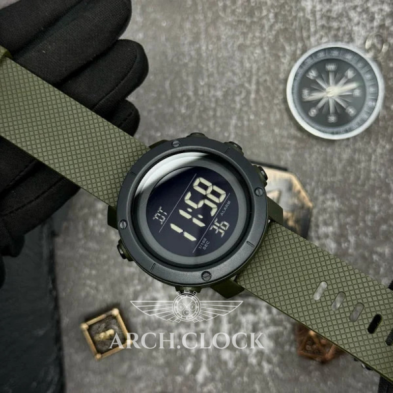 Часы Skmei 1426AGBK Army Green-Black, фото 4