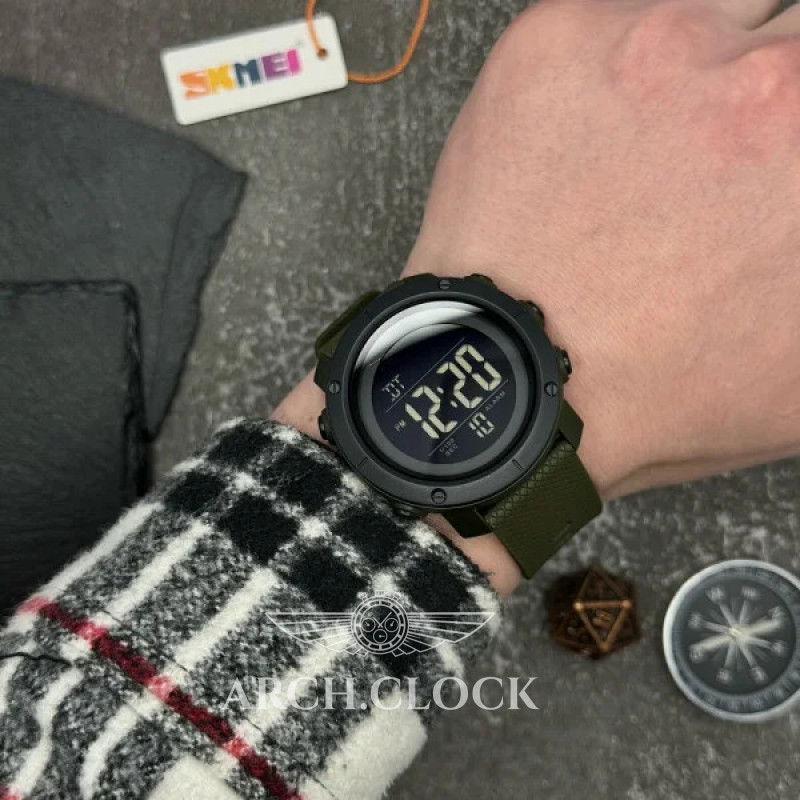 Часы Skmei 1426AGBK Army Green-Black, фото 7