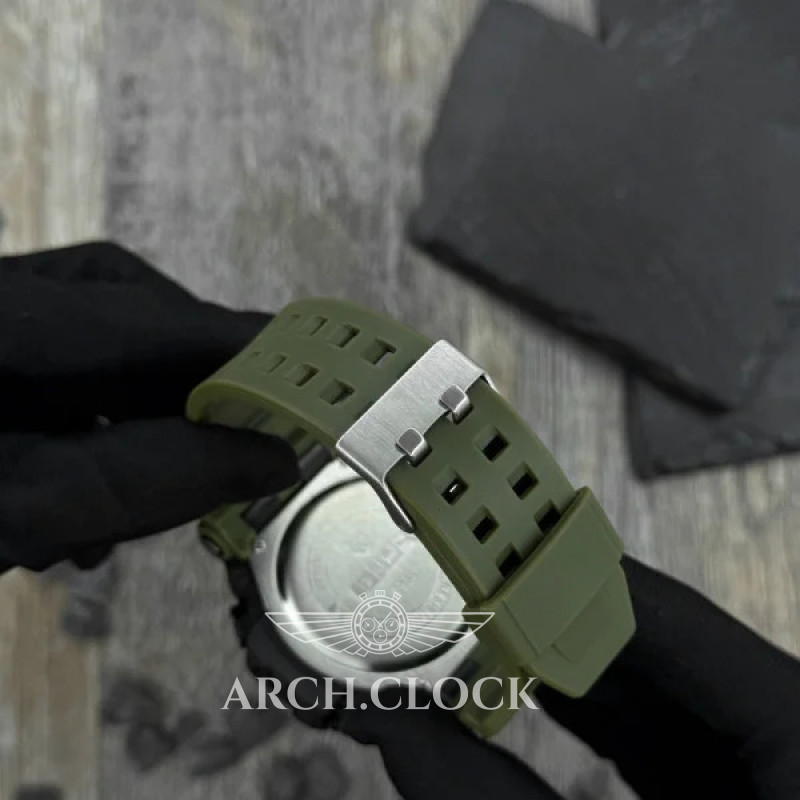 Годинник Skmei 1356AG Army Green + Compass, фото 9