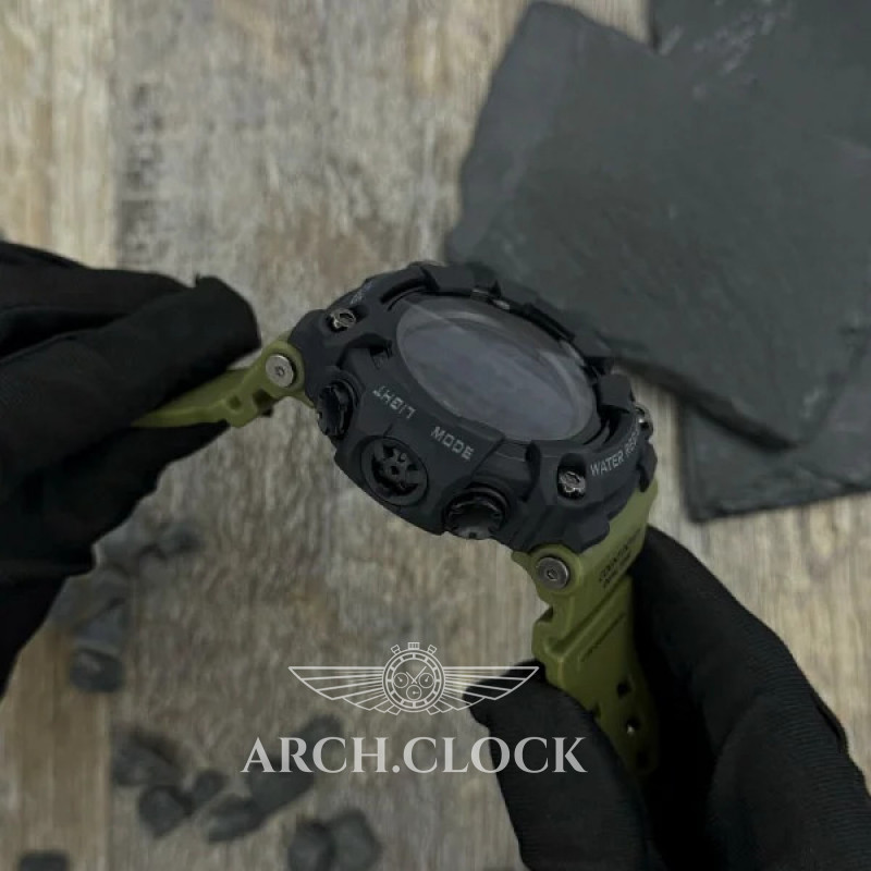 Годинник Skmei 1356AG Army Green + Compass, фото 4
