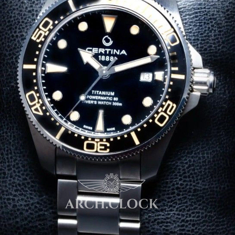 Годинник Certina C032.607.44.051.00 DS Diver 300m Titanium, фото 6