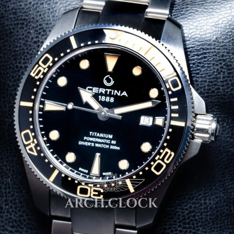 Годинник Certina C032.607.44.051.00 DS Diver 300m Titanium, фото 5
