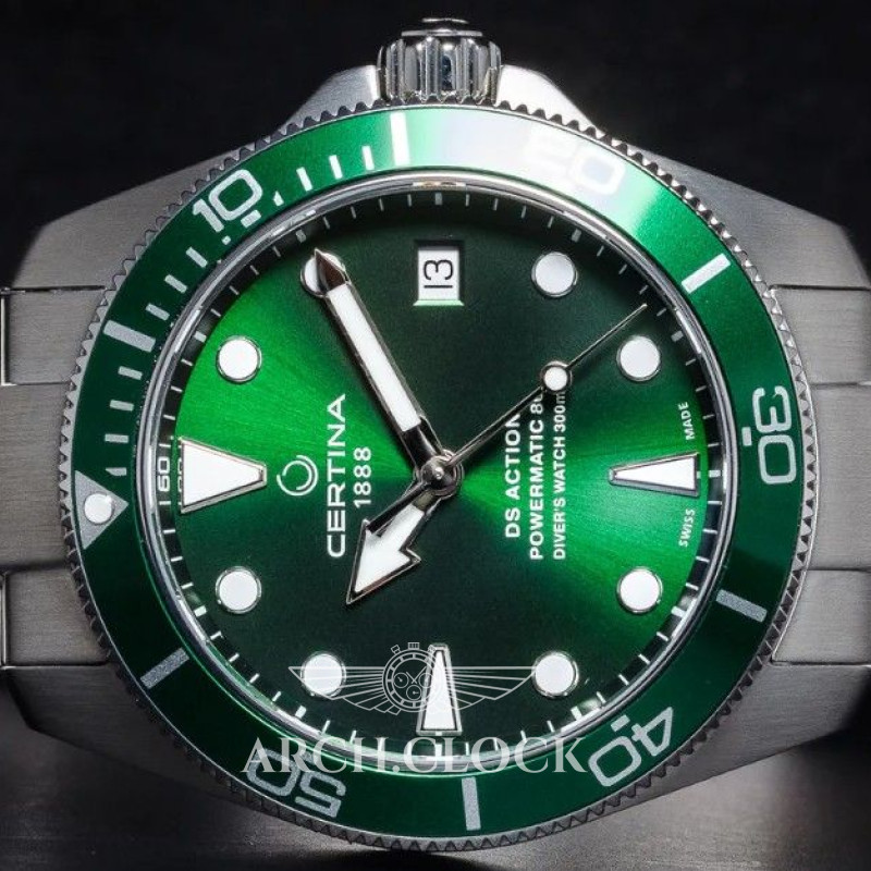 Годинник CERTINA C032.807.11.091.00 DS ACTION DIVER 300m Green, фото 10