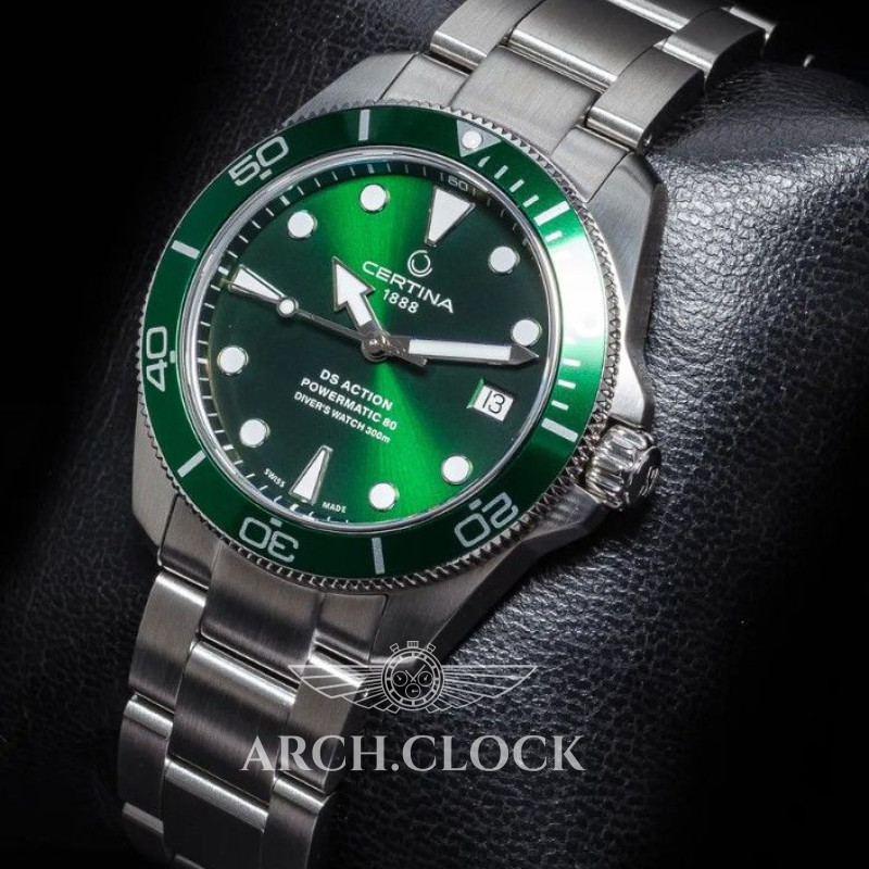 Годинник CERTINA C032.807.11.091.00 DS ACTION DIVER 300m Green, фото 8