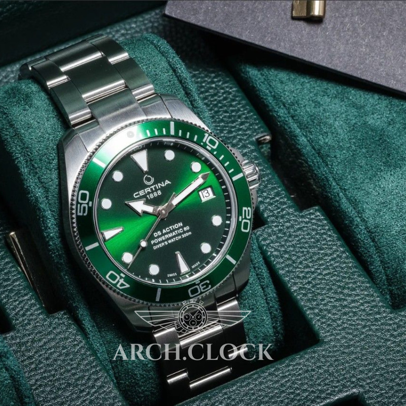Годинник CERTINA C032.807.11.091.00 DS ACTION DIVER 300m Green, фото 4