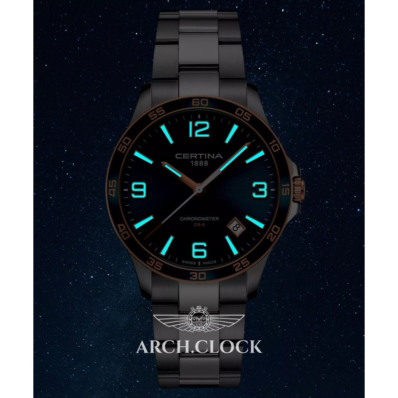 CERTINA C033.851.21.097.00 100m Chronometer, фото 6