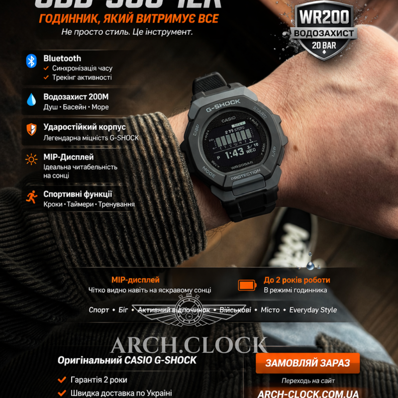 Годинник Casio G-SHOCK GBD-300-1ER, фото 5