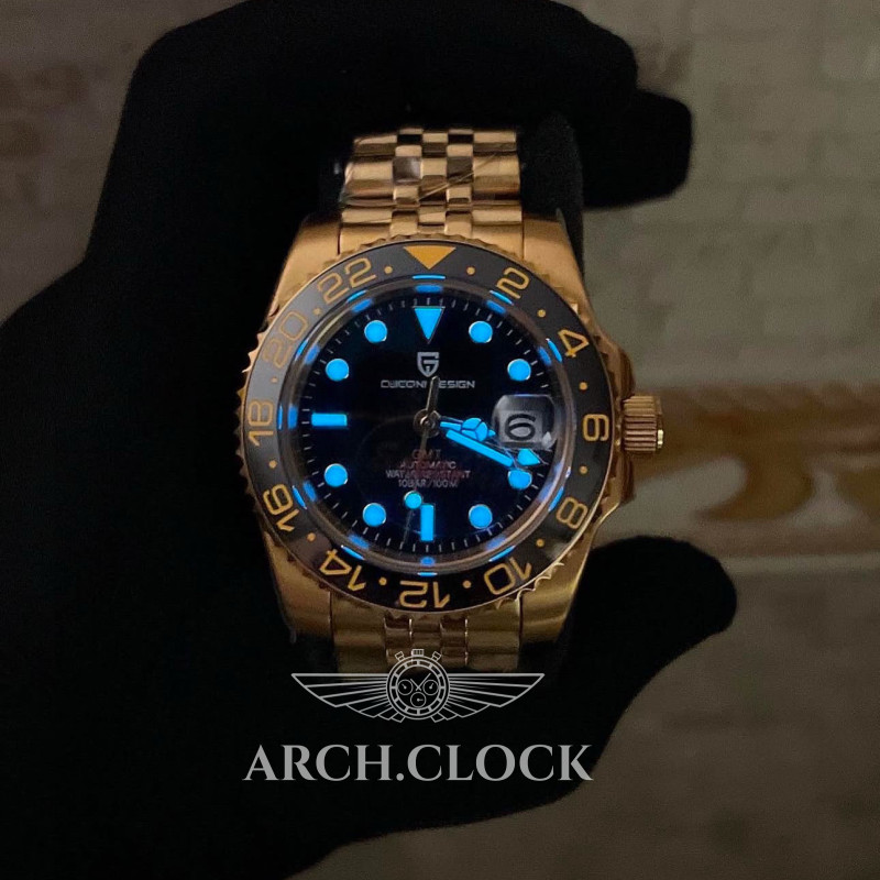 Годинник Pagani Design Submarine GMT Gold PD-1662, фото 4