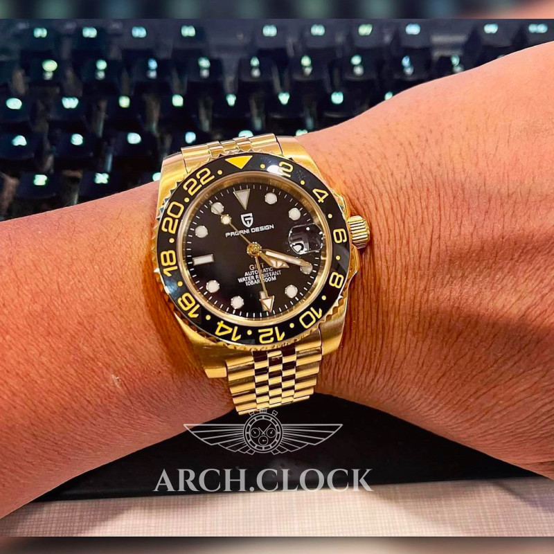Годинник Pagani Design Submarine GMT Gold PD-1662, фото 9