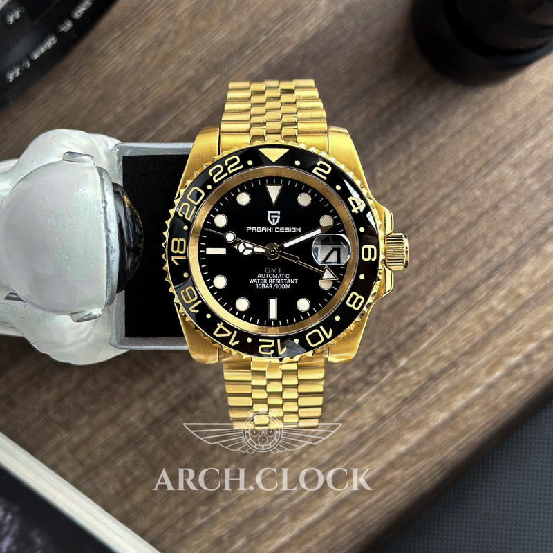 Годинник Pagani Design Submarine GMT Gold PD-1662, фото 10