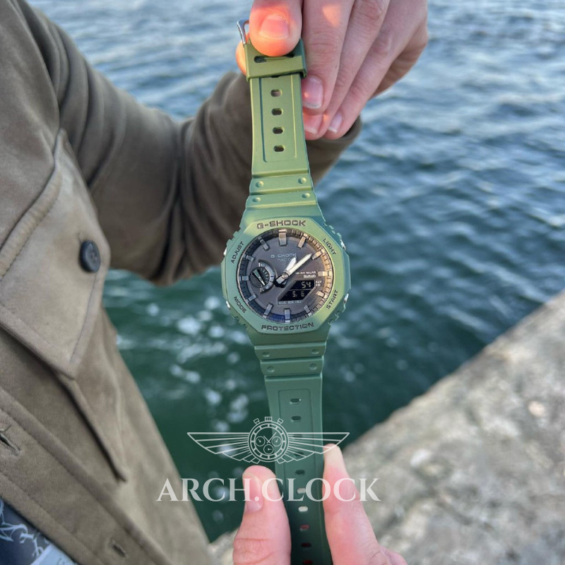 Годинник CASIO GA-B2100-3AER Green, фото 7