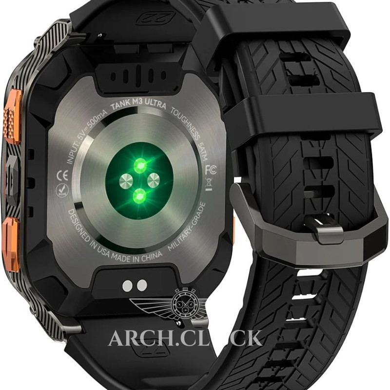 Годинник Kospet Tank M3 ULTRA Black + Compass GPS, фото 14